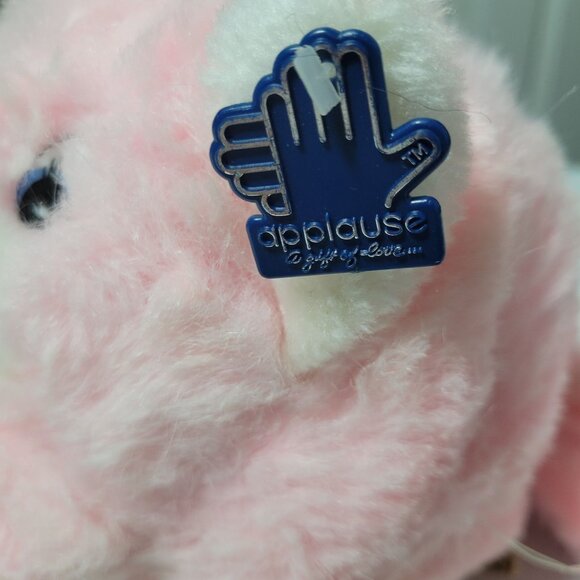 Vintage Applause Diane Pink Cat 9 inch Plush Chubby Kitty Stuffed Animal Toy - Picture 7 of 12